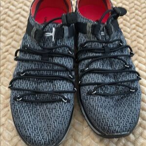 Black and Gray Under Armour Athletic Shoes